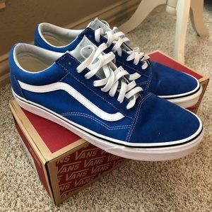 Men’s size 12 royal blue Vans.